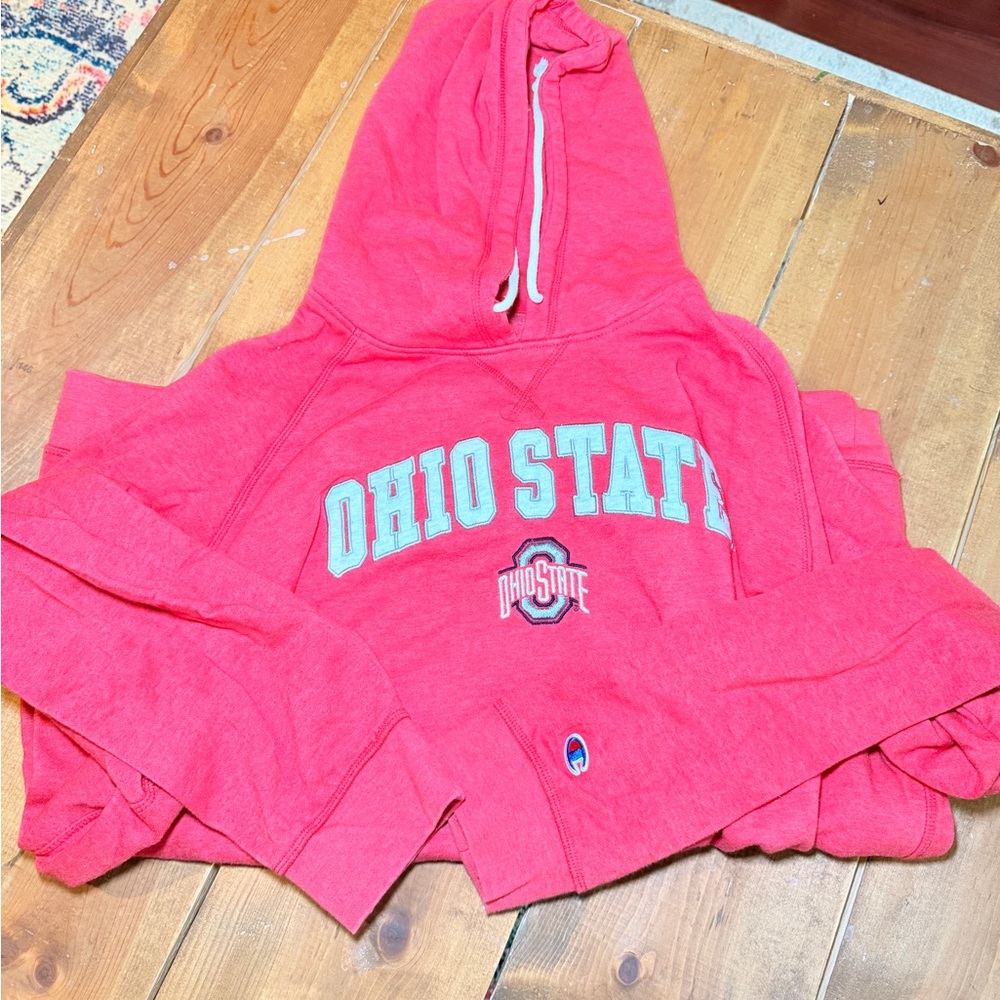 Champion Red Ohio State Hoodie